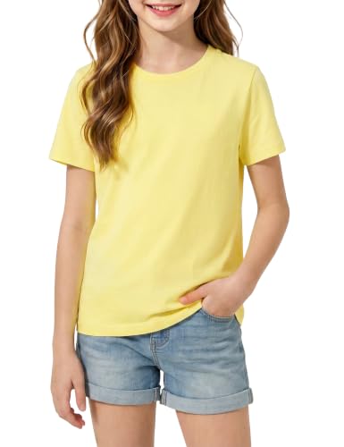Image of Girls Cotton Long /Short Sleeve T Shirts Casual Classic Top 3-14Y