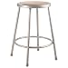 National Public Seating 24" High Heavy Duty Steel Stool, Grey