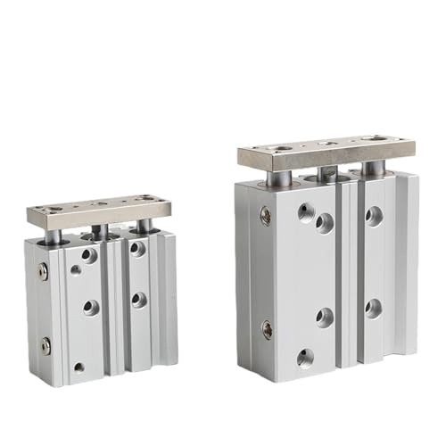 Cylindre pneumatique de guidage compact double action modèle TCM16 50mm - 2