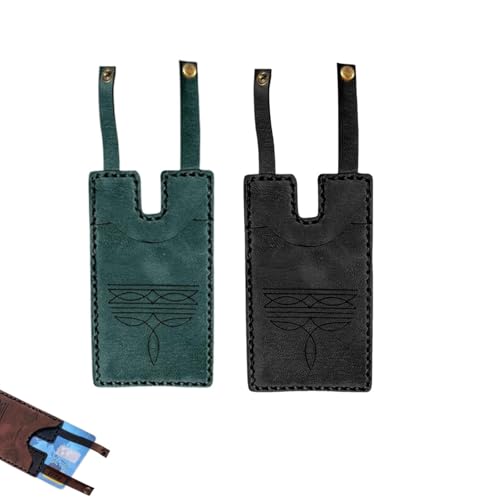 Western Boot Wallet With Snap Strap,Fashionable Handmade Leather Wallet Card Holder,Small Wallet With Snap Closure, Multiple Cards.(Blue+black)