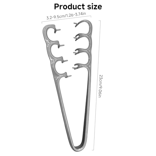 Peine texturizador con dientes anchos gris para cabello miniatura 6