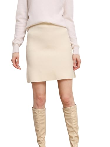 Women's Winter Basic Mini Pencil Skirt A Line High Waist Bodycon