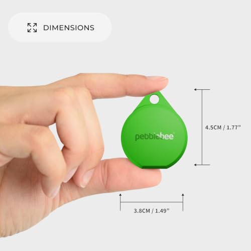 Image of Pebblebee Clip 5 Bluetooth Tracker Tag, 130dB Siren | Techno Lime
