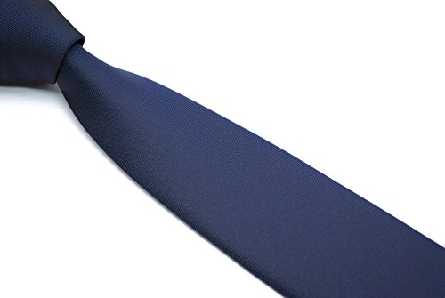 Image of Skinny Solid Ties for Men, 2.5 inch Slim Plain Neckties 4-Pack