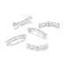 10pcs Top Quality Flower Pattern Tube Bead Sterling Silver Plated 30mm x 5mm #CF51