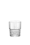 Bormioli Rocco Novecento Barware DOF Glass, Stackable, Set of 4, 12.5 oz, Clear
