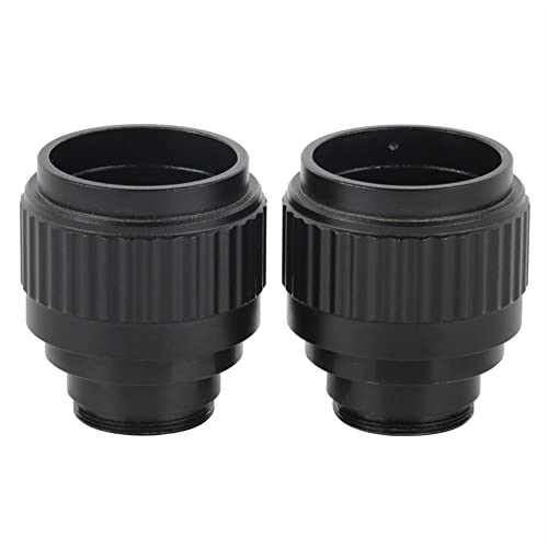 顕微鏡キット 取付用アクセサリ 三眼双眼顕微鏡用 接眼レンズ鏡筒 高さ調整可能 顕微鏡レンズアダプター(2PCS)