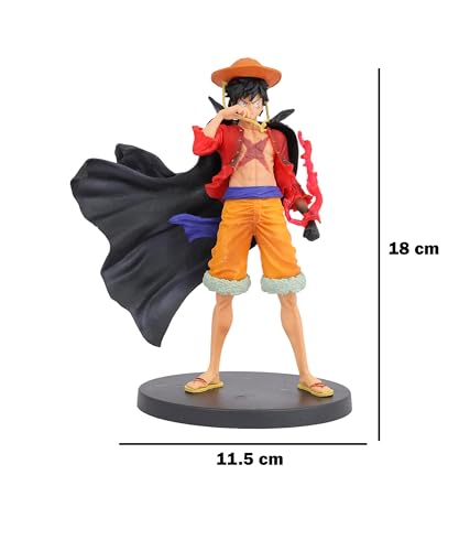 Image of Daiyamondo Premium Anime Action Figure- Unlease The Power of Highly Detailed Collectible with Dynamic Pose (Red Black Stand Luffy)