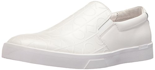 Calvin Klein Men's Ivo Brushed Ck Emboss Slip-On Loafer