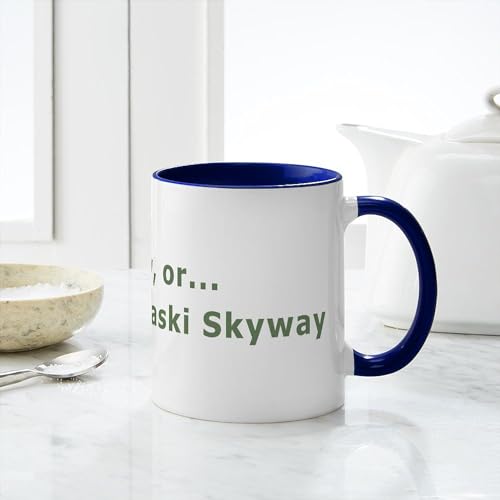 Taza de cerámica 11 oz CafePress Pulaski Skyway miniatura 6