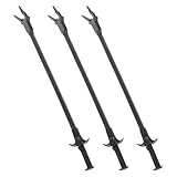 DINHEAROM 3pcs Aquarium Tongs, Water Grass Aquatic Planting Clip Aquarium Special Cleaning Fish Feeding Long Plastic Clip Tweezers Black