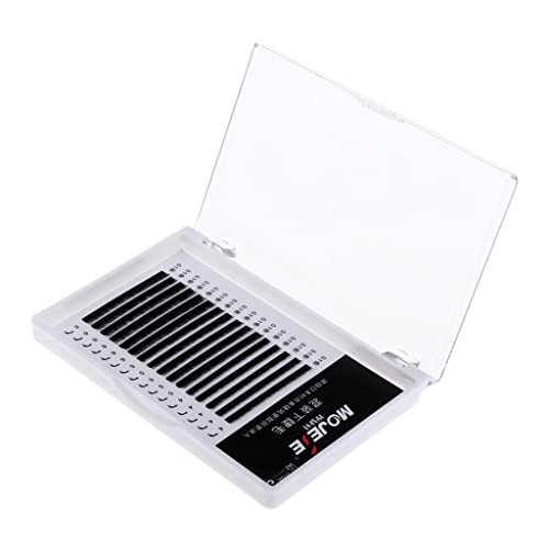 Flameer 4mm/5mm/6mm B Curl Practice False Eyelashes Fake Eye Lash Strips for Learning Training Eyelash Extensions 1 Box