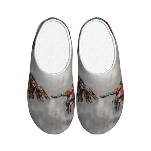 Pantoufles d'hiver chaudes en peluche EdWal chaussons antidérapants mixtes taille 39