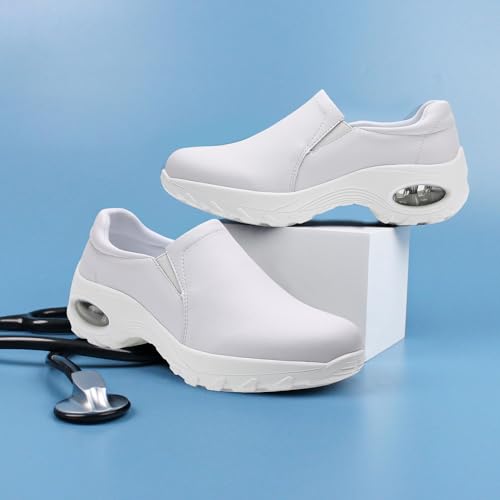 Image of Women's Nursing Shoes Slip On Lightweight Slip Resistant Comfort Non Slip Waterproof Food Service Work Shoes