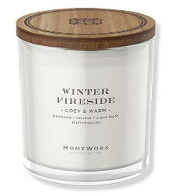 Homeworx Winter Fireside 3 Wick Candle 14 oz.
