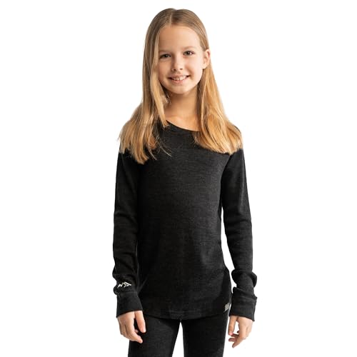 Merino Wool Base Layer Kids - Midweight Long Sleeve...