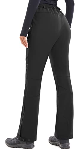 Heathyoga Women’S Snow Pants Waterproof Ski Pants For Women Snowboard Pants Women’S Hiking Pants Fleece Cargo Pants Black thumb #1