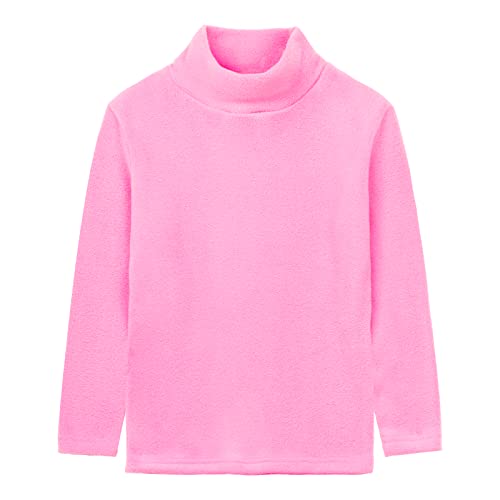 Image of LittleSpring Unisex Boys Girls Polar Fleece Shirt Base Turtleneck Top (2-14 Years)