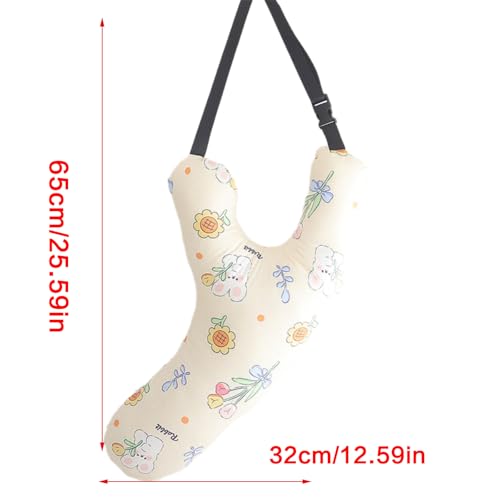 Oreiller de voyage pour enfants en polyester doux avec sangle réglable