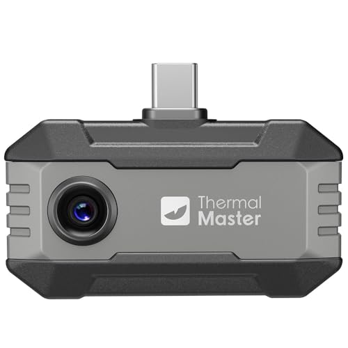 Image of Thermal Master P1 Thermal Camera for USB-C iPhone & Android, Grey | 320x240 Super Resolution, Hotspot Tracker, 3.6℉ Accuracy, -4℉-1112℉ High Temp, Plug&Play Infrared Imager for Home Inspection