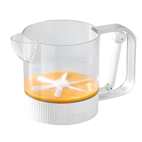 Vaso Mezclador Huevos 16.6cm Taza Batidora | Batidor Huevos Multifunción Cocina Para Restaurante Hogar Desayuno Preparación Leche Polvo Jugos Salsa Aderezo Mezclar