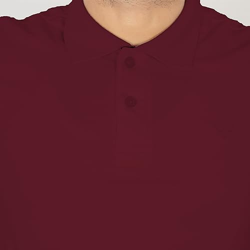 Image of VELOREX Men's Tshirts Polyester Solid Half Sleeves Sports Regula Fit Polo T Shirt for Men