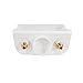 Eastman 1/2 Inch PEX Connection, White Center Drain Washing Machine Outlet Box, 60250