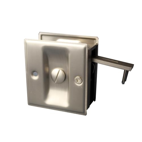 Cerradura corrediza integrada de acero inoxidable con diseño minimalista 2