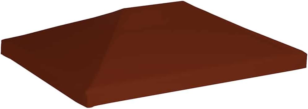 Gazebo Replacement Canopy Top Cover 9.8' x 13.1' Terracotta, Heavy Duty 9.1 oz/yd2 Polyester Fabric, Waterproof Outdoor Sunshade Roof for Gazebo Frame