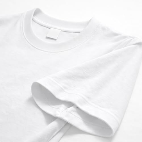Image of Maydear Men Women Basic T Shirt Cotton Short Sleeve Crewneck Casual Plain Tee Everyday Essential Top