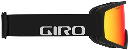 Giro Blok Ski Goggles - Snowboard Goggles For Men & Youth - Black Wordmark Strap With Vivid Ember Lens #TOP3