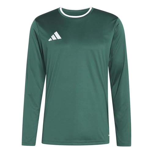 adidas Herren Entrada26 Long Sleeve Jersey Shirt, Team Dark Green/White, M – Ansicht 1