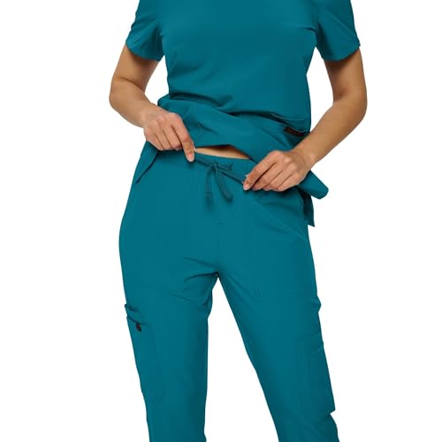 Scrub Sets - Regular & Petite Stretchy Scrubs for Women - Set of Top & Pants