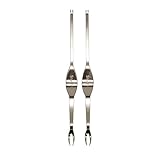 Starfrit Seafood Forks (Set of 2), Small, Metallic