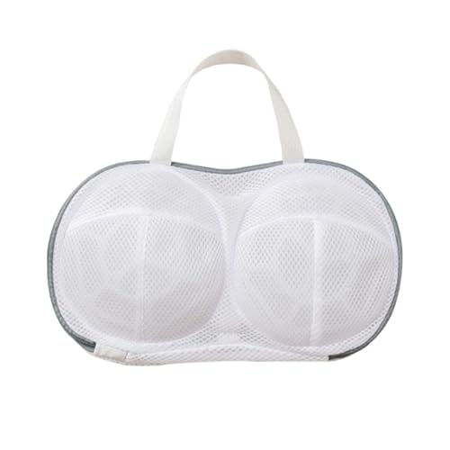 PRETOLE 洗濯ネット ブラジャー ブラジャー専用ネット 3D 三重保護 大きいサイズ ドラム式 丈夫 耐久性 型崩れ防止 絡み防止 崩れない 丈夫 乾燥機対応 ハンドル付き 干せる 33×20cm 1枚入り