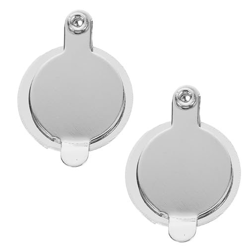 Toddmomy 2 Piezas Cubierta de Mirilla para Puerta de Cobre Plata Protección Antivaho y Seguridad Integral, Diseño Moderno para Uso en Hogar y Oficina