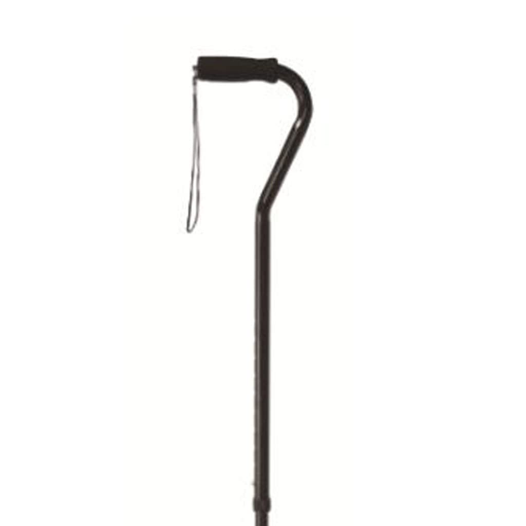 Laska, Aluminiowa, składana, pojedyncza laska, trwała dla osób starszych(Black)