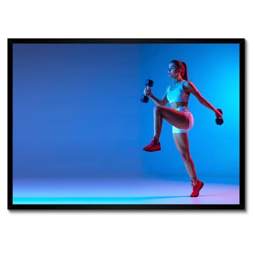 Affiche exercices d'haltères pour créer votre espace sport maison
