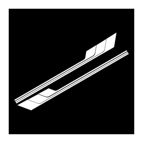 �ɓK������ TT 8N MK1 MK2 8J �ɓK������ �N�[�y MK3 8S �ɓK������ ���[�h�X�^�[ TFSI �p �h�A�T�C�h�X�J�[�g�X�e�b�J�[ �{�f�B�����O�X�g���C�v�f�J�[�� �h���ی�(Glossy White)