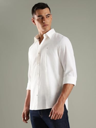 Image of Solid Regular fit Cotton Shirt