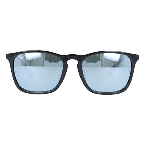 Image of Ray-Ban Chris RB4187F RB4187F 601 /30 54 Sunglasses Light Color Lens Set, Asian Fit, Wellington, Mirror, Men's, Women's