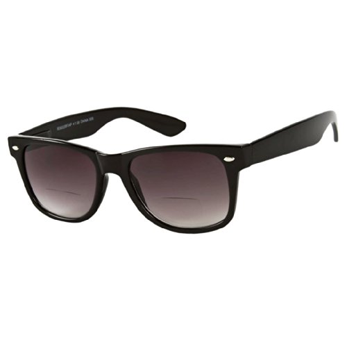 VeryHobby Bifocal Spring Temple Sun Reader Sunglasses (2.75, Black)