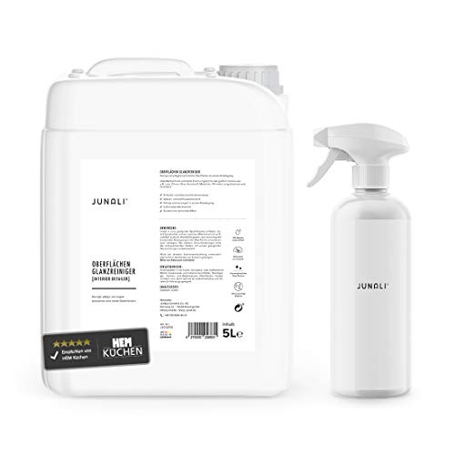 ® Oberflächen Glanzreiniger, Pflege für Hochglanz Küchen, antistatisch mit Perl Effekt, Sprühversiegelung für Naturstein, Chrom, Glas,