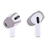 ACOUS Design Purest Pro Silicone Earbuds Covers Anti-Slip Sport Replacement Ear Tips Enhance Sound Quality Compatible with Apple AirPods 3, AirPods Pro 1 &amp; 2 for Workouts (Misty Gray)