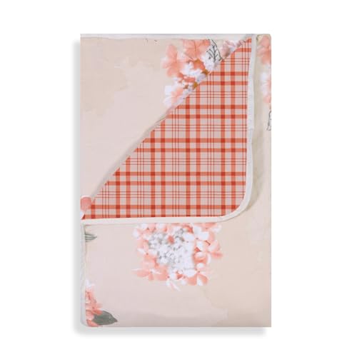 Image of Homestan Reversible All Season Cotton Feel Dohar for Single Bed,Soft Light Weight AC Blanket /Comforter for Summer /Winter /Monsoon (58x86 Inches, Spring Plaid)