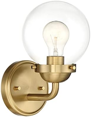 Designers Fountain 95901-BG Knoll Wall Sconce, 1-Light 60 Watts, Brushed Gold