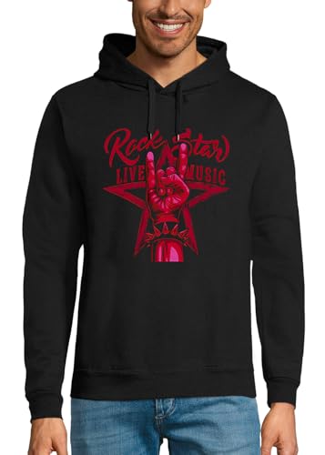 Sweat à capuche rock star pour les festivals de musique hard rock