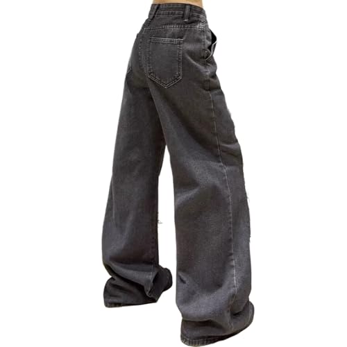 Baggy Jeans Men Acubi Y2k Emo Ripped Wide Leg Denim Pants Punk Grunge Streetwear for Skater Jeans with Side Pockets2