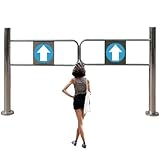 ZXHKZDX Supermarkt Federbelastetes Universal-Schwingtor Höhe 97 cm, Automatisch Schließende...