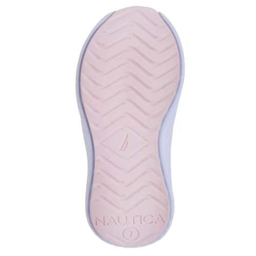 Nautica Girls' Slip-On Sneaker - Athletic Running Kids' Shoe for Walking, Running, Tennis, and Sports Toddler and Little Kid-Sloats Toddler-Blush White Gradient-Size 10